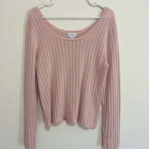 Nicole Miller Light Pink Knit Sweater